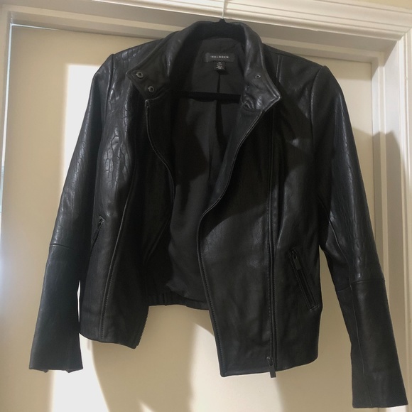nordstrom halogen leather jacket